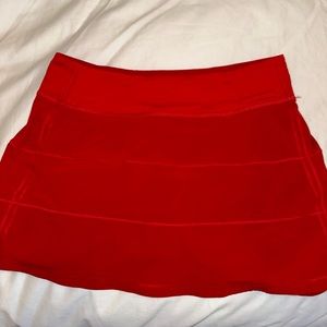 Lululemon Pace Rival Skirt Red